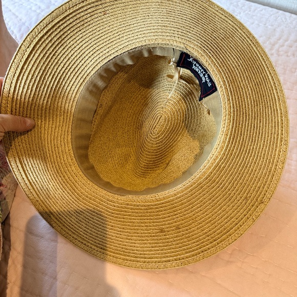 Johnny Was Tan Straw Hat with Black Ribbon - Picture 7 of 9